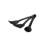 ست کفگیر و ملاقه نسوز مدل سان مشکی