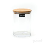 بانکه گرد اکرلیک با درب چوبی